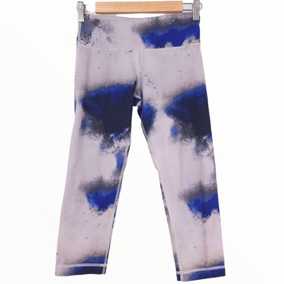 Lululemon Wunder Under Crop Milky Way Multi Legging Abstract Size 4 - Picture 2 of 7